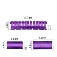6 Pieces Paintless Ding Puller Tabs with Metal Blocks Heavy-Duty Ding Repair Tabs Notched Tool Reinforced for Garages