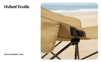 Foldable Design Adjustable Lounger with Leg Rest adaptable Reclining Camp Lounger with Footrest sturdyDuty Frame Folding Recliner Padded Headrest for removeice Workers, Beachgoers, Beach, Fishing, Camping, spineyard