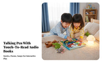 Screen-Non-Screen Bedtime Story Sound Book Supports Independent Play Point and Read Audio Book Easy to Use for Children, Boys, Preschool