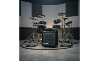 3-Band Equalizer Electronic Drum Amplifier Balanced Frequency Reaction 30W Drum Amp True Analog Circuit Simulation Digital Modeling 30W Practice Amplifier Two Channel for Drummers, Musicians, Home Studio, Small Gigs