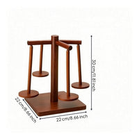 Wooden Yarn Holder with Rotating Arms Tangletangle-Resistant Yarn Holder with Spindles Organizer Tabletop Craft Tool Stable