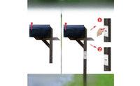 2 Pieces Corrosion-Resistant Fence Post Extension Bracket Long-Lasting Post Extension Bracket with Screws Reinforced Height Extender Stable for Contractors, Yard Projects