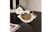 Desktop Rocking Horse Ornament Wealth-Attracting Wobble Horse Decoration Auspicious for Office