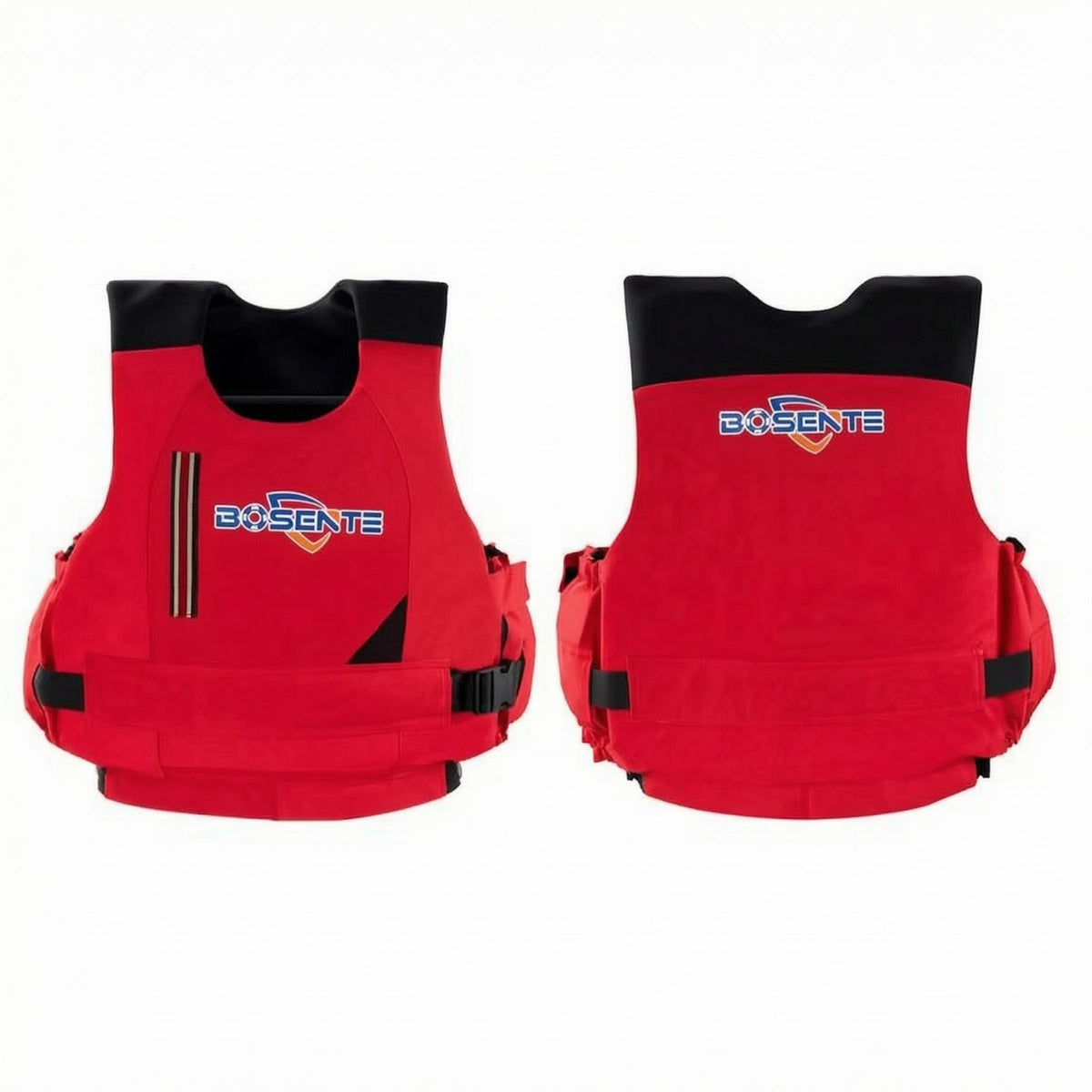 Neoprene Shoulders Buoyancy Life Vest Oxford Material Sleeveless Life Vest Reflective Strip Safety Jacket Adjustable Straps for Seaside