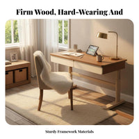 Minimalist and design Hand-Crank Adjustable Desk Ergonomic Design Crank-Adjustable Desk Telescopic Legs Study Table Safe Rounded Corners for Children, Students, Office Workers, Bedroom, Workspace