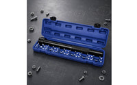 13 Pieces Steering Rod Removal Set Molded Compartments Inner Tie Rod Tool Set Hinged Lid Garage Equipment for Chassis Maintenance