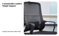 Ergonomic ofsign Highspine Reclining Mesh Chair Lumbar Support Gaming Seat Adjustable Headrest Office Furniture sturdy Duty for Remote Workers, viofo game enthusiasts, Stuofnts, Study Room