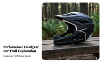 face Mountain Bike Helmet Impact Resistant Trail Mountain Biking Helmet Lightweight Guarding Gear for Downhill Riders, Trail Riding