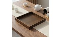 Dried Fruit Plate Smooth Polished Finish Tea and Coffee Tray Portable Retro Design Tea Board for Hotel, Living Room