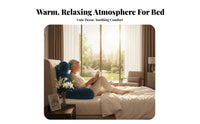 Elderly Support Backrest Ergonomic Design Bed Rest Support Cushion with Arms Soft Breathable Textile Bed Rest Lounger Cushion for Adults, Bedroom