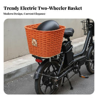 Large Capacity Electric Scooter Rear Basket Sturdy Rear Hanging Scooter Basket Heavy-Duty for Commuting