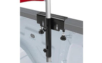 Truck Bed Flagpole Mount Rust-Resistant Truck Bed Flagpole Holder Coated Bracket for Tailgating, Campsite
