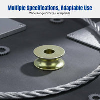 Heavy Duty Pulley, Steel Wire Rope Lifting Wheel, Nautical U-Type Thru-Hole Iron Pulley