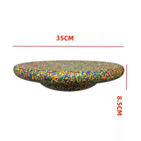 Balance Board with Textured Surface Non-Slip Curved Rocking Board Low-Profile Long-Lasting for Children, Home Gym, Playroom