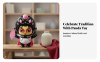 Sichuan Opera Face Changing Doll Interactive Panda Face Changing Toy Bright Colors Bian Lian Doll for Children, Collectors, Fun Time, Desktop, Office