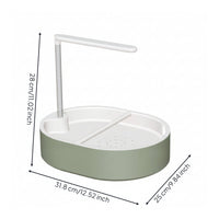 Circulating Bird Bath with Pump Openavian Bathing Station Bathing Basin with Shower Tube for Aviary
