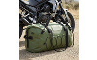 Motorcycle Tail Bag Waterproof Motorcycle Rear Seat Bag Fold-over Closure for Motorcyclists, Tourists, Daily Commuting