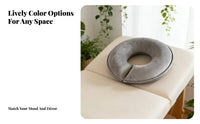 Comfortable U-Shaped Face Cushion Skin-Friendly Donut Face Pillow Long-Lasting for Estheticians, Chiropractors, Home, Medical Center