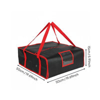 Insulated Pizza Conveyance Bag Reusable Meal Carrier Bag Closure Commercial Food Delivery container for Catering