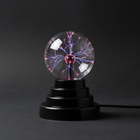 Electric Effect Ionized Gas Ball USB Powered Ionized Gas Globe Lamp Touch and Sound Activated Ball for Children, Desk, Bedroom, Party