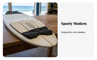 Foam Surfboard Traction Pad Grooved Texture Surfboard Tail Pad Foam Deck Grip Surfing Accessory for Surfers, Aquatic Activities