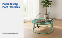 Elevated Mesh Pet Lounger All-Season Use Freestanding Pet Lounger Breathable Easy to Clean for Indoors, Living Room