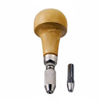 Alloy Chuck Hand Twist Drill Precision Made Manual Hand Drill Wood Handle Pin Vise for Hobbyists