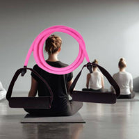 Stretching Pull Rope High Resistance Tube with Handles Portable Core Toner Pull Rope for Beginners, Stretching, Home Gym, Physical Recovery