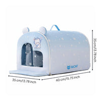 Cooling Pet House Spacious Design Enclosed Pet Cooling Bed Easy to Clean for Cats, Indoor