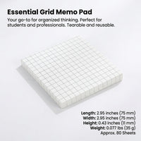 Sticky Notes Pad with Blank Pages, Tear Off Paper for Office Desk and educators, Cute School Supplies for Home Meetings, 80 Sheets