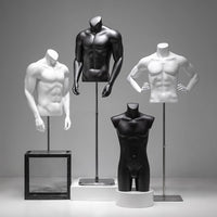 Clothing Store Mannequin Model Torso Display Stand for Men's Wear
