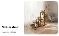 Floor-Standing Multi-Tier Plant Stand Sturdy and Long-Lasting Multi-Tier Flower Rack Space-Saving Indoor Furniture Strong Load-Bearing for Gardeners, Homeowners, Renters, Living Room, Balcony, Bedroom, Hallway