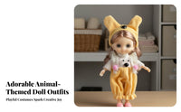 6 Inch Doll Clothes Fashionable Doll Clothes Set Themed Outfits for Kids