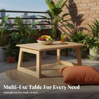 Space-Saving Foldable floor Table Japanese design Foldable floor surface Portable Floor Desk Multi-Functional for Apartment Dwellers, Families with Children, Bay alcove, Small Spaces, Dorm Room, Home Office