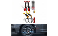 4 Pieces Chassis Strut Kit with Coil Performance-Focused Strut and Shock Absorber Assembly Kit Threaded for Automotive Enthusiasts, Motorsport Activities