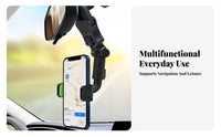 Car Mirror Phone Holder 360° Rotation Adjustable Car Phone Mount Adjustable Cellphone Cradle Hands-Unrestricted