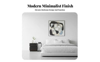 Space-Saving Minimalist Block Table Long-Lasting Construction Nightstand Strong Load-Bearing Bedroom Furnishing Scratch-Resistant for Design Enthusiasts, Apartment Dwellers, Homeowners, Hotel, Small Areas, Living Room, Hallway