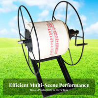 Easy Winding Hand Crank Hose Reel Multi-Purpose Irrigation Hose Winder Detachable Design Agricultural Equipment Space Saving for Firefighters, Maintenance Personnel, Farm, Yard, Patio, Workshop