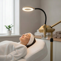 Professional Facial Steamer with Magnifying Lamp Wheeled Standing Facial Steamer Adjustable Beauty Device Salon-Style for Estheticians, Beauticians, Salons, Spas