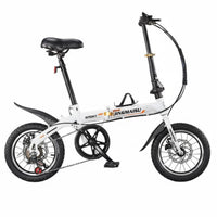 Mini Folding Bike Disc Brakes Folding Cycle Variable Speed for Commuting, Kids