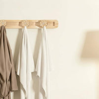 Flower Hook Rack Rounded Corners Sliding Hook Rack Mounting Hardware Home Decor
