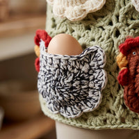Crochet Egg Gathering Apron Farmhouse Crochet Egg Collecting Apron Openwork for Rural Farm, Home