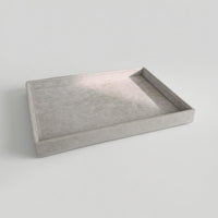 Velvet Jewelry Tray Textured Surface Rectangular Jewelry Tray Accessory Storage Gray Scratch Protection