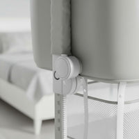 Adjustable Height Crib Wheels Bedside Sleeper Easy to Clean for Infants