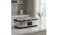 Yogurt Maker with Glass Jars 8-Jar Automatic Yogurt Maker Compact Appliance for Meal Kitchen Organizers
