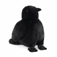 Crow Stuffed Toy Soft-Feathered Crow Doll Stuffed Soft and Fuzzy Bird Doll for Bedroom, Desk