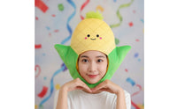 Fuzzy Corn on the Cob Hat Novelty Humorous Corn Hat Oversized Headwear for Kids, Stage Performances