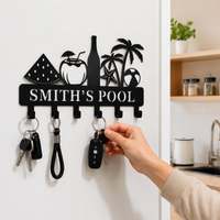 Metal Coat Hooks, 4 Wall Hooks in Matte Watermelon, Wall-Mounted Clothes Hooks for Guest Room & Family