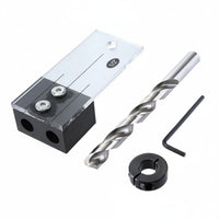 Hole Guide Easy To Use Carpentry Hole Guide Acrylic And Metal Construction Dowel Jig Kit for Woodworkers