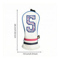 Golf Club Headcover Fit Driver Headcover Cover with Numbers Padded